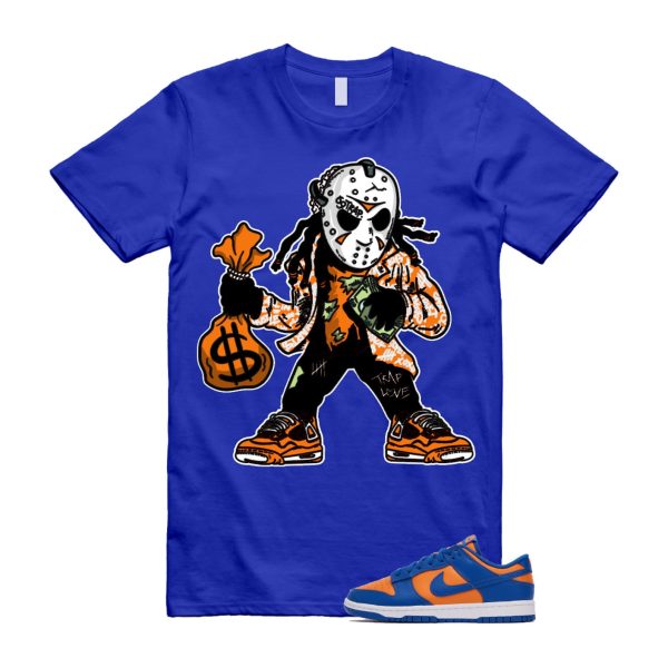 Dunk Knicks Team Royal Blue Orange Low Bright Ceramic T Shirt Match JASON ,DV0833-800 Jezsport.com