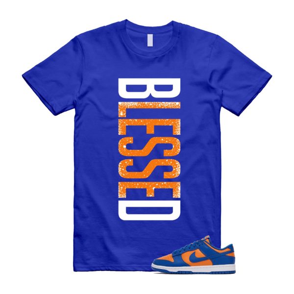 Dunk Knicks Team Royal Blue Orange Low Bright Ceramic T Shirt Match VERTBLS ,DV0833-800 Jezsport.com