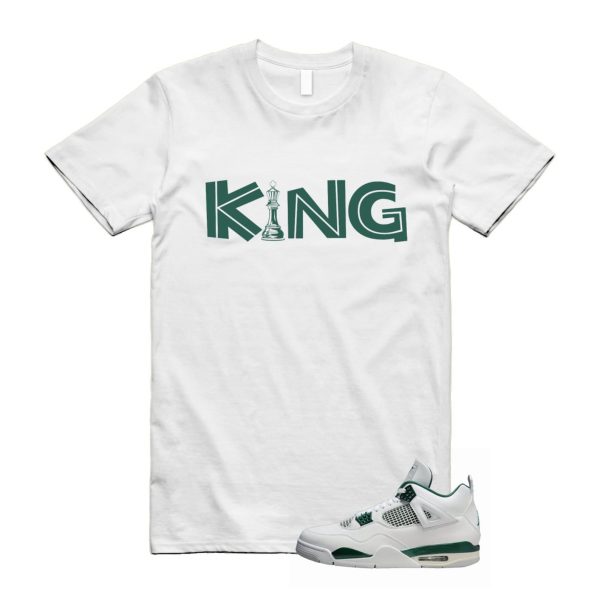 4 Oxidized Green White Neutral Grey T Shirt Match KING ,FQ8138-103 Jezsport.com