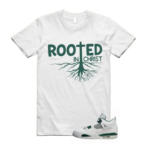 4 Oxidized Green White Neutral Grey T Shirt Match ROOTED ,FQ8138-103 Jezsport.com