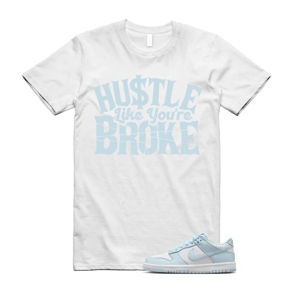 Dunk White Glacier Blue Low GS T Shirt Match BROKE Jezsport.com