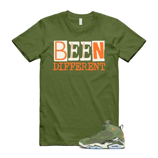 MVP Sky J Light Olive Bright Mandarin Orange Black Sail T Shirt Match BEEN ,DZ5578-300 Jezsport.com