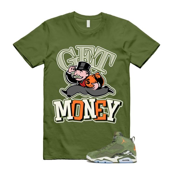 MVP Sky J Light Olive Bright Mandarin Orange Black Sail T Shirt Match GM ,DZ5578-300 Jezsport.com