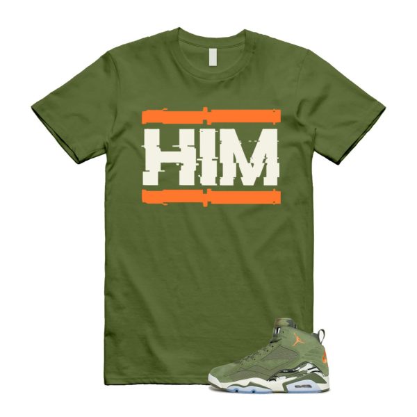 MVP Sky J Light Olive Bright Mandarin Orange Black Sail T Shirt Match HIM ,DZ5578-300 Jezsport.com