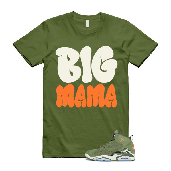 MVP Sky J Light Olive Bright Mandarin Orange Black Sail T Shirt Match MAMA ,DZ5578-300 Jezsport.com