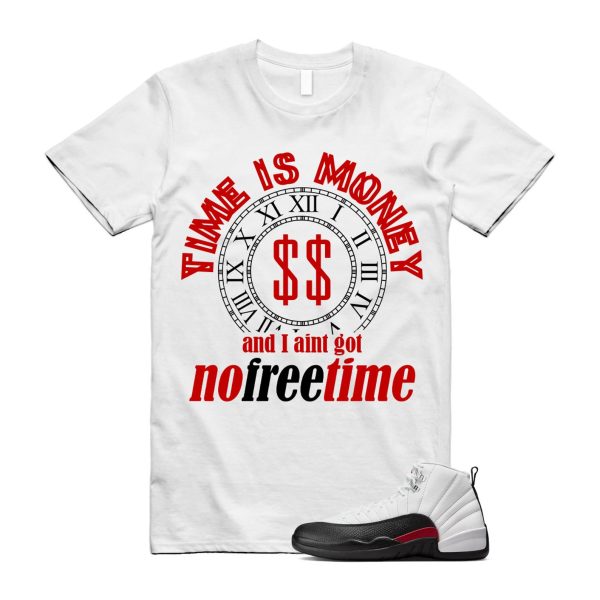 12 Taxi Flip White Gym Red Black T Shirt Match FREE TIME ,153265-162 Jezsport.com