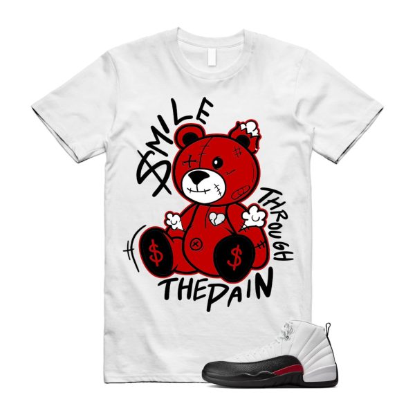 12 Taxi Flip White Gym Red Black T Shirt Match SM2 ,153265-162 Jezsport.com