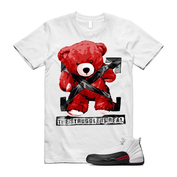 12 Taxi Flip White Gym Red Black T Shirt Match STRUG ,153265-162 Jezsport.com