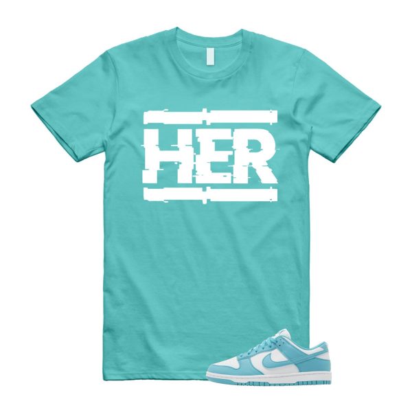 Dunk Dusty Cactus Low Next Nature Aqua Blue White T Shirt Match HER ,DD1873-105 Jezsport.com