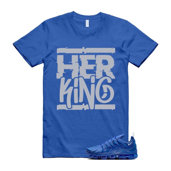 VaporMax Game Royal Blue Air Plus Silver Grey White T Shirt Match HK ,HJ9148-480 Jezsport.com