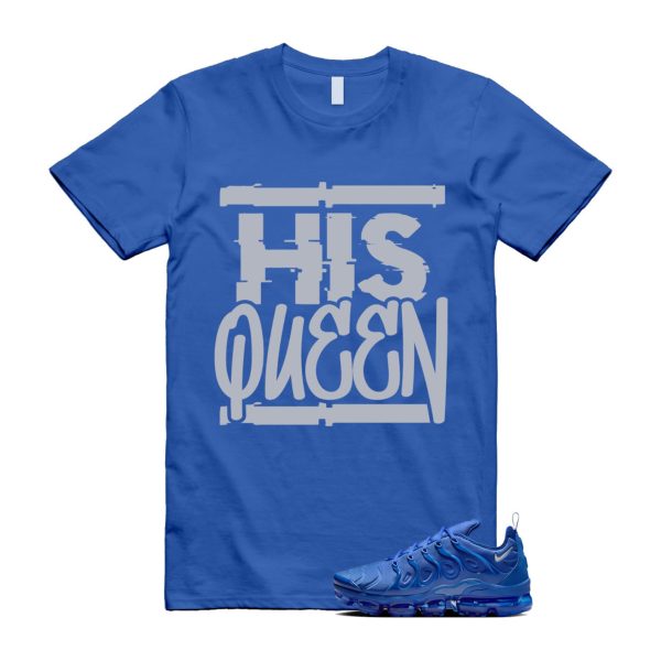 VaporMax Game Royal Blue Air Plus Silver Grey White T Shirt Match HQ ,HJ9148-480 Jezsport.com