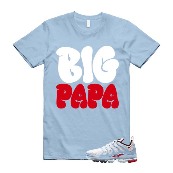 VaporMax Chicago University Red Psychic Blue White Air Plus T Shirt Match PAPA ,CW6974-100 Jezsport.com