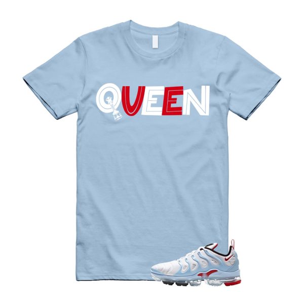 VaporMax Chicago University Red Psychic Blue White Air Plus T Shirt Match QUEEN ,CW6974-100 Jezsport.com