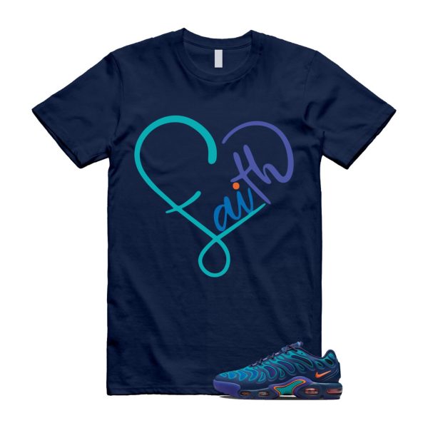 Air Max Plus Drift Midnight Navy Total Orange Dusty Cactus T Shirt Match FAITH ,FD4290-400 Jezsport.com