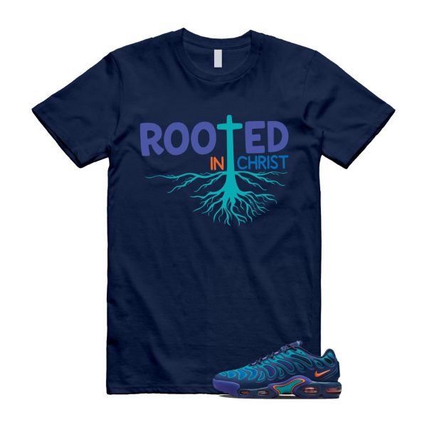 Air Max Plus Drift Midnight Navy Total Orange Dusty Cactus T Shirt Match ROOTED ,FD4290-400 Jezsport.com