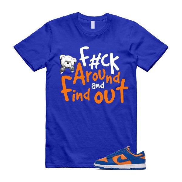 Dunk Knicks Team Royal Blue Orange Low Bright Ceramic T Shirt Match FCK ,DV0833-800 Jezsport.com