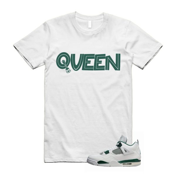 4 Oxidized Green White Neutral Grey T Shirt Match QUEEN ,FQ8138-103 Jezsport.com