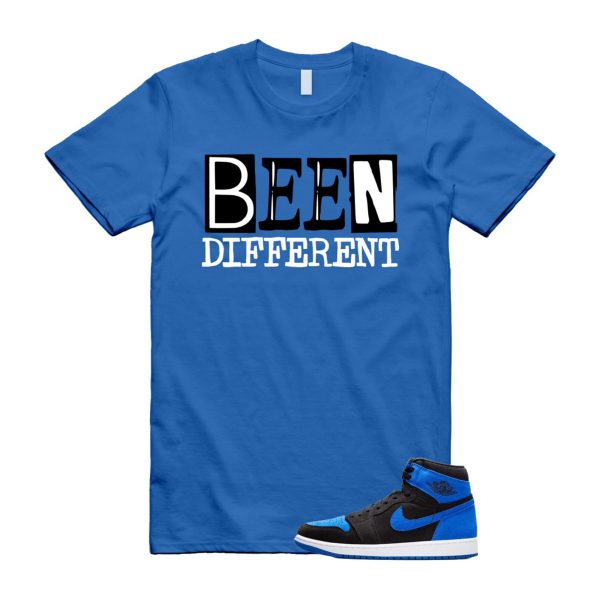 Royal Reimagined 1 Black Royal Blue White Retro High OG T Shirt Match BEEN ,DZ5485-042 Jezsport.com