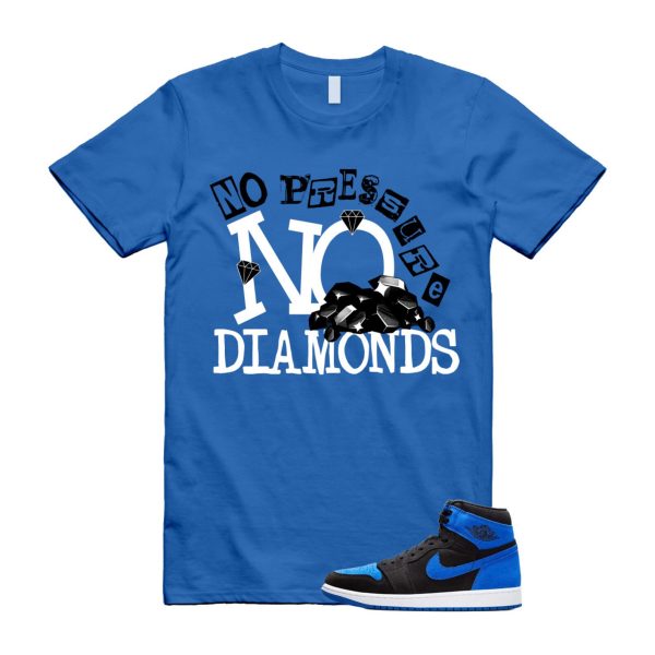 Royal Reimagined 1 Black Royal Blue White Retro High OG T Shirt Match DIAMOND ,DZ5485-042 Jezsport.com