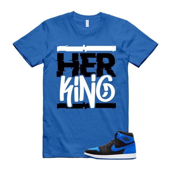 Royal Reimagined 1 Black Royal Blue White Retro High OG T Shirt Match HK ,DZ5485-042 Jezsport.com