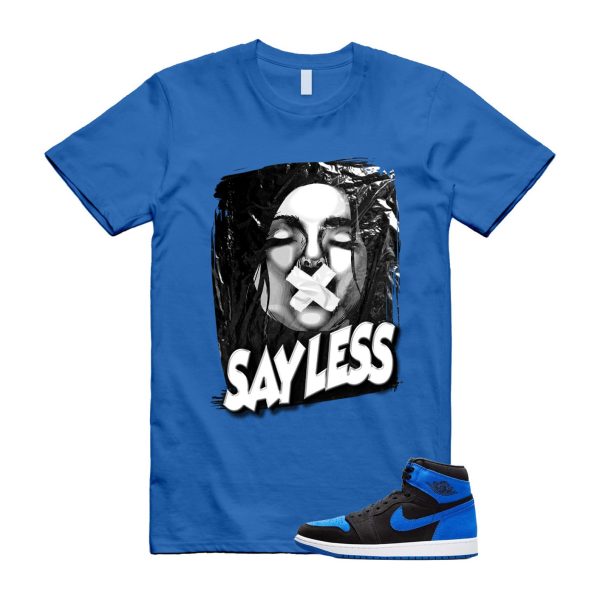 Royal Reimagined 1 Black Royal Blue White Retro High OG T Shirt Match SL ,DZ5485-042 Jezsport.com