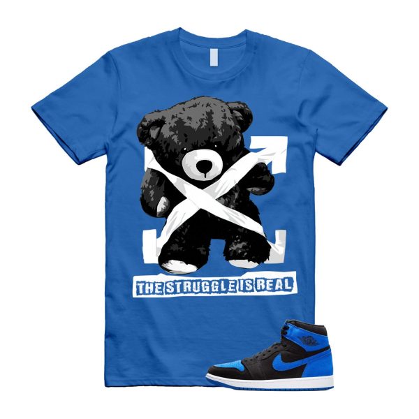 Royal Reimagined 1 Black Royal Blue White Retro High OG T Shirt Match STRUG ,DZ5485-042 Jezsport.com