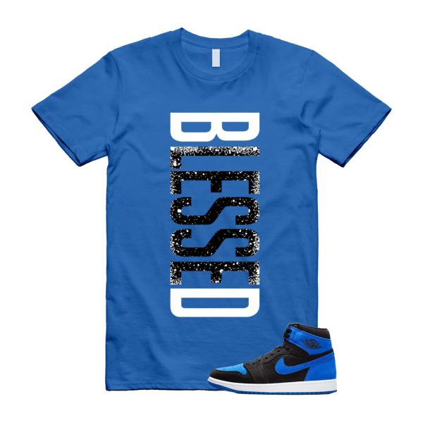 Royal Reimagined 1 Black Royal Blue White Retro High OG T Shirt Match VERTBLS ,DZ5485-042 Jezsport.com