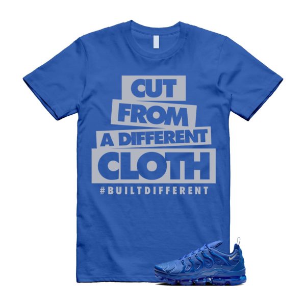 VaporMax Game Royal Blue Air Plus Silver Grey White T Shirt Match CLOTH ,HJ9148-480 Jezsport.com