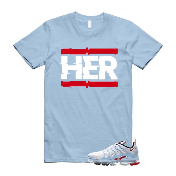 VaporMax Chicago University Red Psychic Blue White Air Plus T Shirt Match HER ,CW6974-100 Jezsport.com