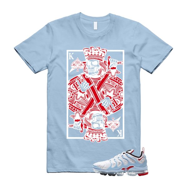 VaporMax Chicago University Red Psychic Blue White Air Plus T Shirt Match KC ,CW6974-100 Jezsport.com