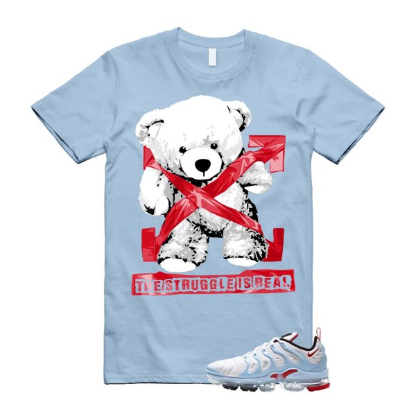 VaporMax Chicago University Red Psychic Blue White Air Plus T Shirt Match STRUG ,CW6974-100 Jezsport.com