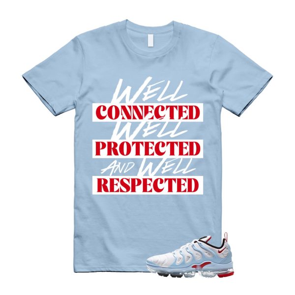 VaporMax Chicago University Red Psychic Blue White Air Plus T Shirt Match WELL ,CW6974-100 Jezsport.com