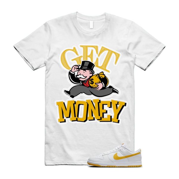 Dunk White University Gold Low T Shirt Match GM, DQ9310-100 Jezsport.com