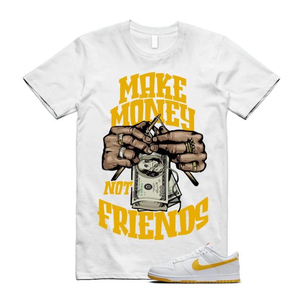 Dunk White University Gold Low T Shirt Match MM, DQ9310-100 Jezsport.com