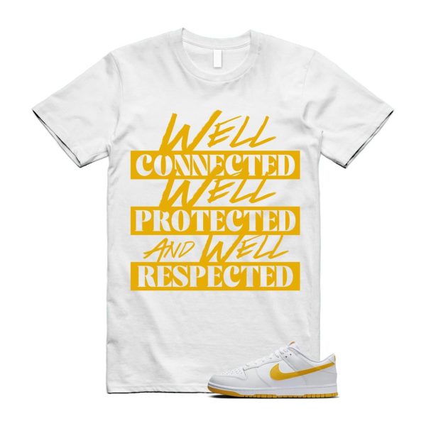 Dunk White University Gold Low T Shirt Match WELL, DQ9310-100 Jezsport.com