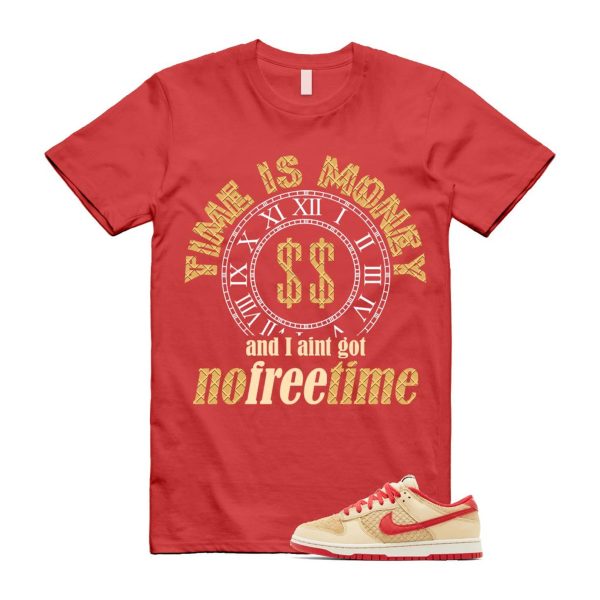 Dunk Strawberry Waffle Pale Vanilla University Red Sail Wheat Low Retro SE T Shirt Match FREE TIME ,HJ9100-294 Jezsport.com