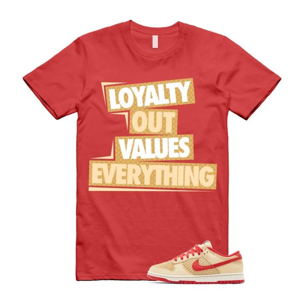 Dunk Strawberry Waffle Pale Vanilla University Red Sail Wheat Low Retro SE T Shirt Match LOVE ,HJ9100-294 Jezsport.com