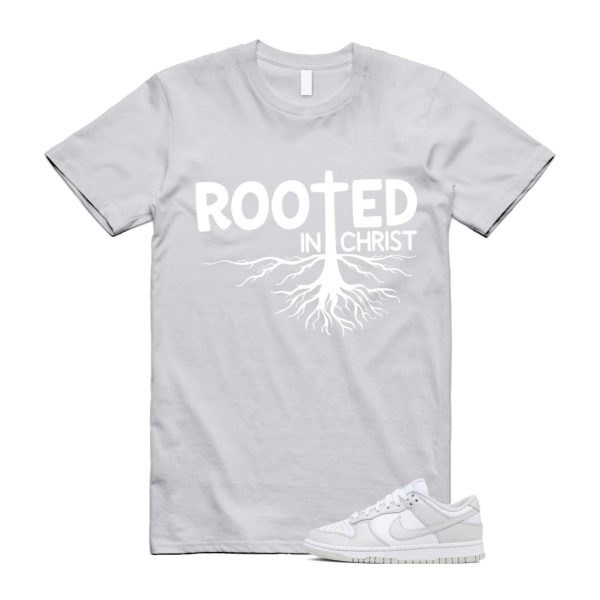 Dunk Photon Dust White Light Grey Low T Shirt Match ROOTED ,DD1391-103 Jezsport.com