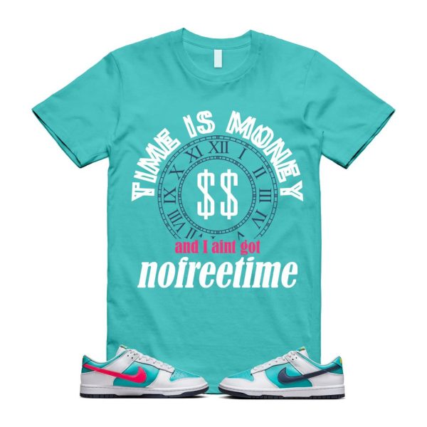 Dunk Dusty Cactus Thunder Blue White Racer Pink Laser Orange Low T Shirt Match FREE TIME ,HF4794-345 Jezsport.com