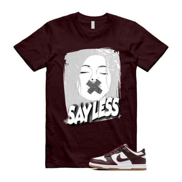 Dunk Burgundy Crush Gum Light Brown White Low T Shirt Match SL ,HJ9282-100 Jezsport.com