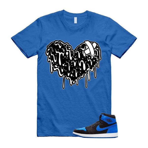 Royal Reimagined 1 Black Royal Blue White Retro High OG T Shirt Match DRHRT ,DZ5485-042 Jezsport.com