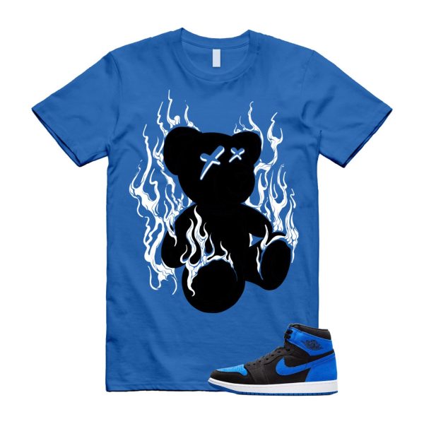 Royal Reimagined 1 Black Royal Blue White Retro High OG T Shirt Match LIT ,DZ5485-042 Jezsport.com