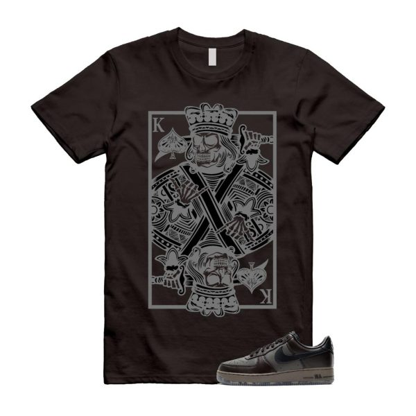 Air Force 1 Paris Black Tea Petra Brown Low T Shirt Match KC Jezsport.com