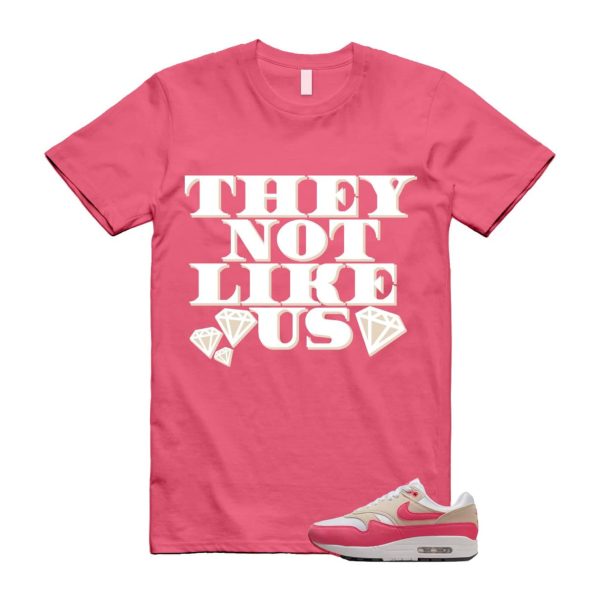 Air Max 1 Aster Pink Light Orewood Brown Black White T Shirt Match US2 ,DZ2628-110 Jezsport.com