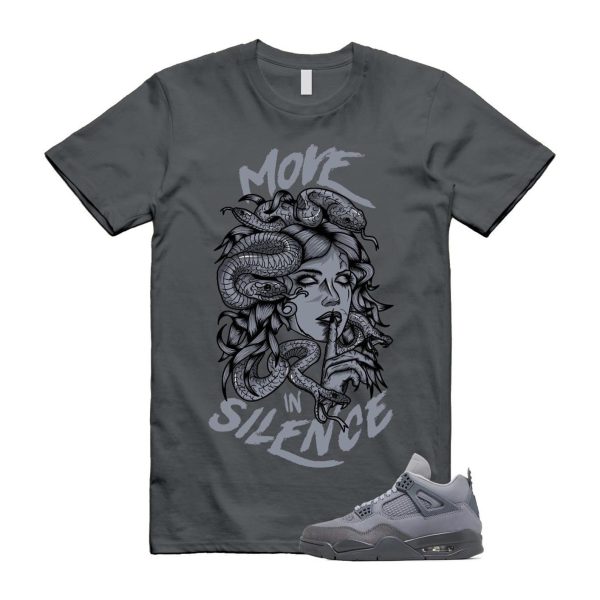 4 Wet Cement Smoke Iron Grey Retro SE T Shirt Match MIS ,FQ7928-001 Jezsport.com