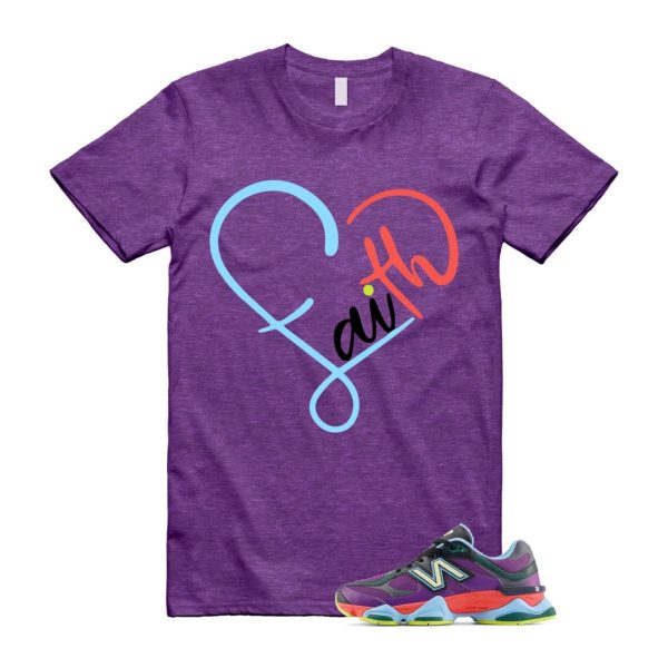 9060 Neon Nights Purple Red Blue Black T Shirt Match FAITH ,U9060RPO Jezsport.com