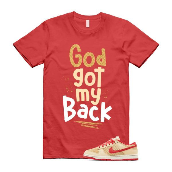 Dunk Strawberry Waffle Pale Vanilla University Red Sail Wheat Low Retro SE T Shirt Match GOD ,HJ9100-294 Jezsport.com