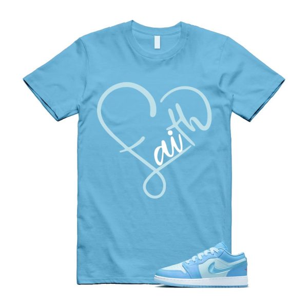 Aquarius Blue 1 Glacier Blue Hyper Violet Low SE T Shirt Match FAITH ,FN7366-400 Jezsport.com