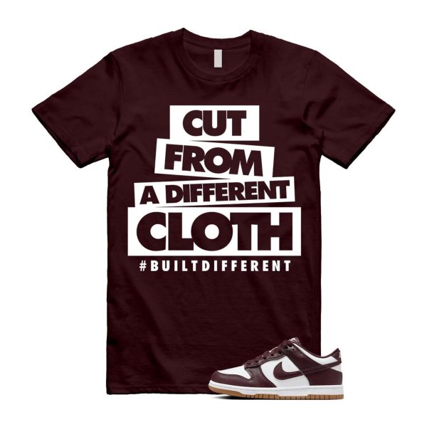 Dunk Burgundy Crush Gum Light Brown White Low T Shirt Match CLOTH Jezsport.com