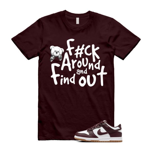 Dunk Burgundy Crush Gum Light Brown White Low T Shirt Match FCK ,HJ9282-100 Jezsport.com